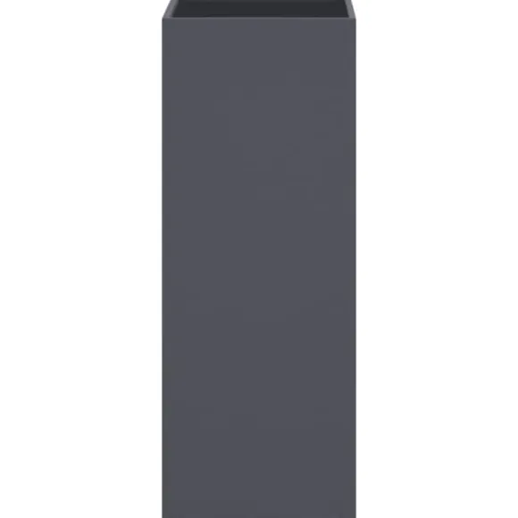 vidaXL plantekasse 32x29x75 cm koldvalset stål antracitgrå - Plantekrukker