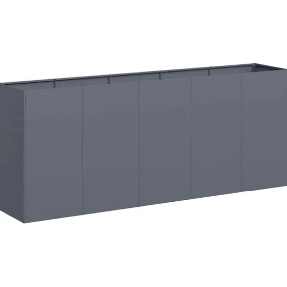 vidaXL plantekasse 200x40x80 cm koldvalset stål antracitgrå