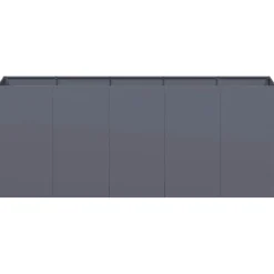 vidaXL plantekasse 200x40x80 cm koldvalset stål antracitgrå