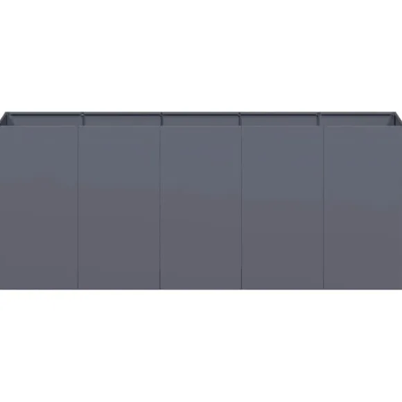 vidaXL plantekasse 200x40x80 cm koldvalset stål antracitgrå