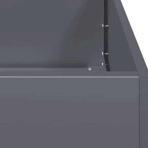 vidaXL plantekasse 200x40x80 cm koldvalset stål antracitgrå