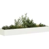 vidaXL plantekasse 360x80x40 cm stål hvid