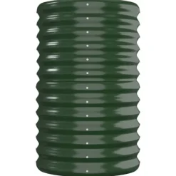 vidaXL plantekasse 260x40x68 cm pulverlakeret stål grøn - Plantekrukker