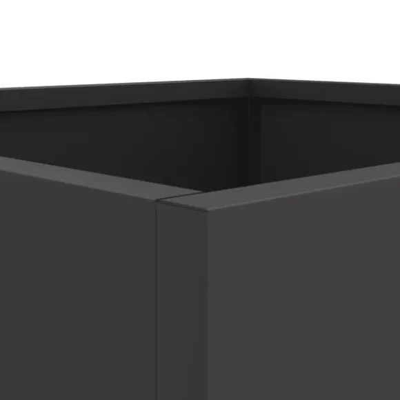 vidaXL plantekasser 2 stk. 32x30x29 cm koldvalset stål sort - Plantekrukker