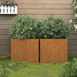 vidaXL plantekasser 2 stk. 42x40x39 cm cortenstål - Plantekrukker