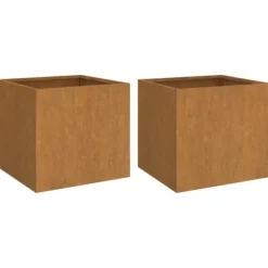 vidaXL plantekasser 2 stk. 42x40x39 cm cortenstål - Plantekrukker