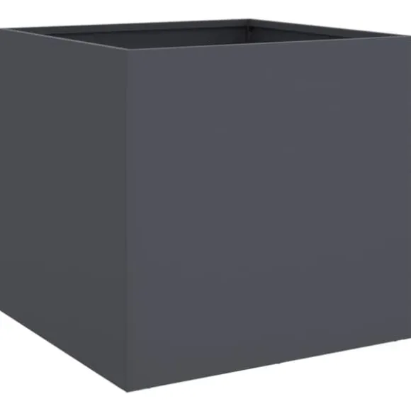 vidaXL plantekasser 2 stk. 49x47x46 cm koldvalset stål antracitgrå - Plantekrukker