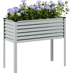 vidaXL plantekrukke 100x41x90 cm galvaniseret stål