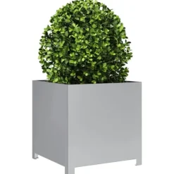 vidaXL plantekrukke 50x50x50 cm galvaniseret stål