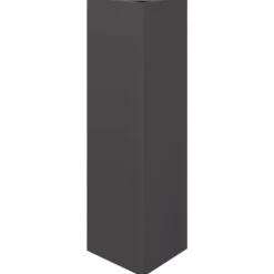 vidaXL plantekrukke 30x26x75 cm trekantet stål sort