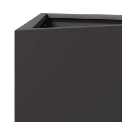 vidaXL plantekrukke 30x26x75 cm trekantet stål sort