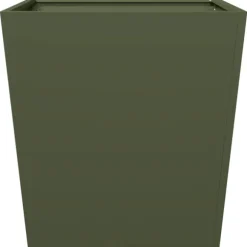 vidaXL plantekrukker 2 stk. 50x50x50 cm stål olivengrøn