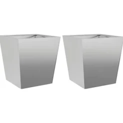 vidaXL plantekrukker 2 stk. 40x40x40 cm galvaniseret stål