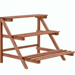 vidaXL plantestativ i 3 niveauer cedertræ 48 x 45 x 40 cm - Planteborde