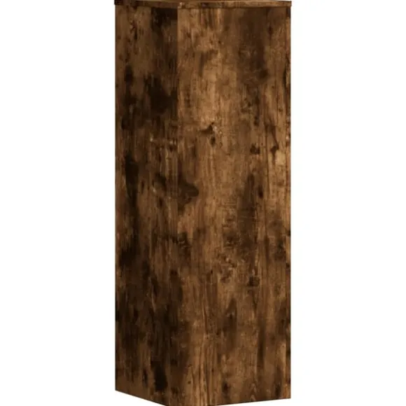 vidaXL plantestativ 33x33x100 cm konstrueret træ røget egetræsfarve