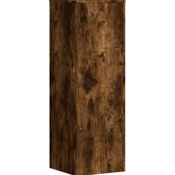 vidaXL plantestativ 33x33x100 cm konstrueret træ røget egetræsfarve