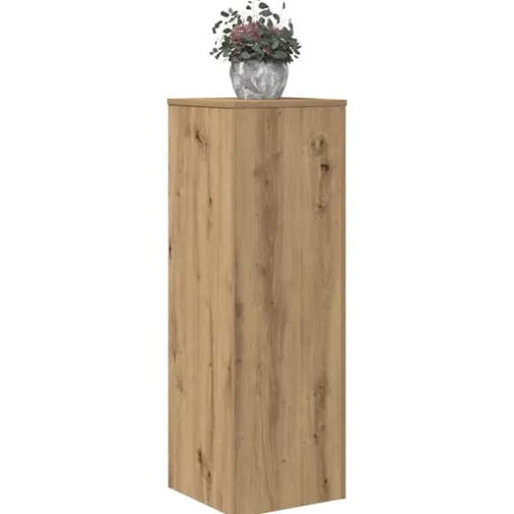 vidaXL plantestativ 33x33x100 cm konstrueret træ gammelt egetræslook