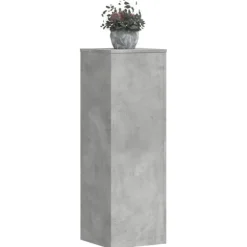 vidaXL plantestativ 33x33x100 cm konstrueret træ betongrå