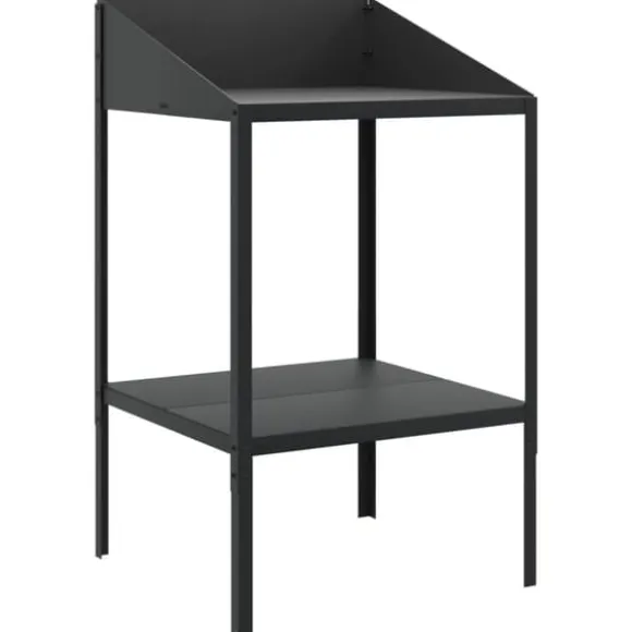 vidaXL plantestativ 56,5x54,5x100 cm galvaniseret stål antracitgrå - Planteborde