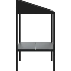 vidaXL plantestativ 56,5x54,5x100 cm galvaniseret stål antracitgrå - Planteborde