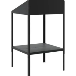 vidaXL plantestativ 56,5x54,5x100 cm galvaniseret stål antracitgrå - Planteborde