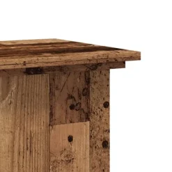 vidaXL plantestativ 33x33x60 cm konstrueret træ gammelt trælook