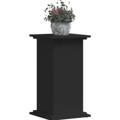 vidaXL plantestativ 33x33x60 cm konstrueret træ sort