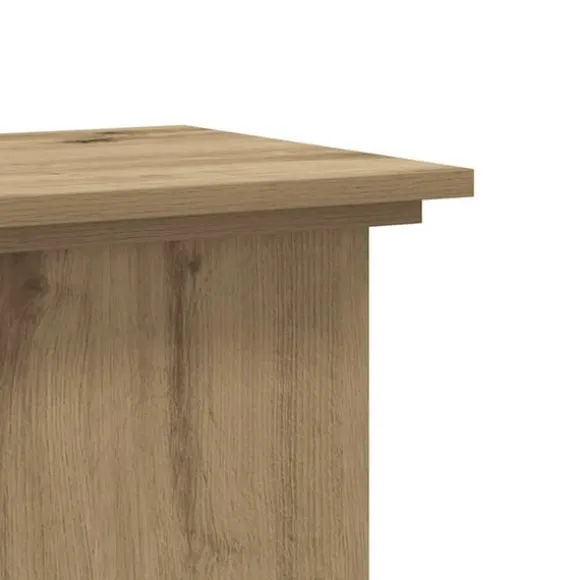 vidaXL plantestativ 33x33x60 cm konstrueret træ gammelt egetræslook