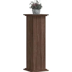 vidaXL plantestativ 33x33x100 cm konstrueret træ brun egetræsfarve