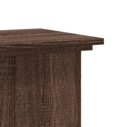 vidaXL plantestativ 33x33x100 cm konstrueret træ brun egetræsfarve