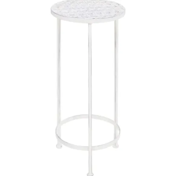 vidaXL plantestativer 3 dele vintagestil metal antik hvid - Planteborde