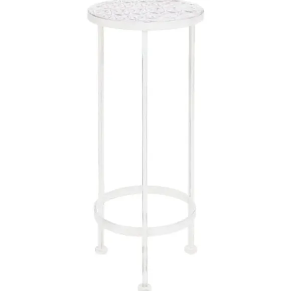 vidaXL plantestativer 3 dele vintagestil metal antik hvid - Planteborde