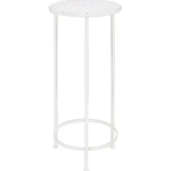 vidaXL plantestativer 3 dele vintagestil metal antik hvid - Planteborde