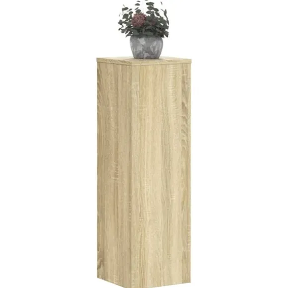 vidaXL plantestativer 2 stk. 25x25x80 cm konstrueret træ sonoma-eg
