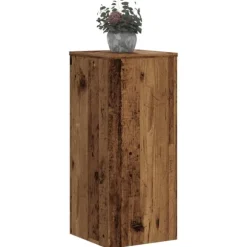 vidaXL plantestativer 2 stk. 30x30x70 cm konstrueret træ antikt træ