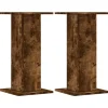 vidaXL plantestativer 2 stk. 30x30x60 cm konstrueret træ røget eg