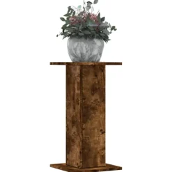 vidaXL plantestativer 2 stk. 30x30x60 cm konstrueret træ røget eg