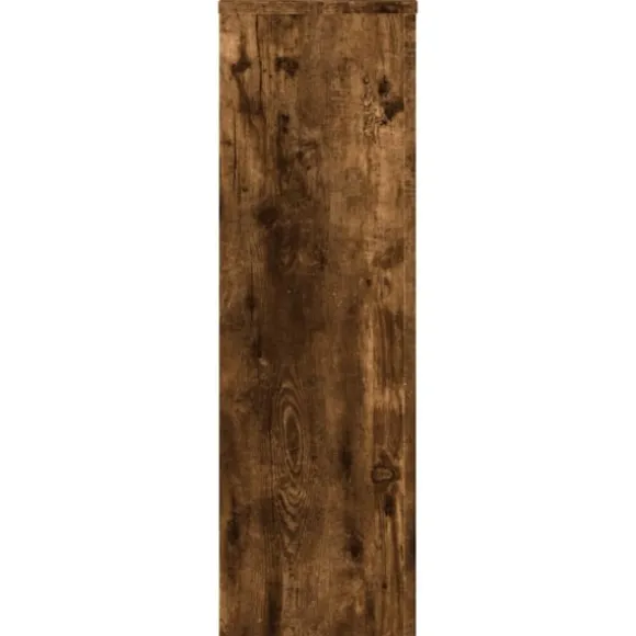 vidaXL plantestativer 2 stk. 25x25x80 cm konstrueret træ røget eg