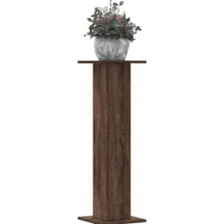 vidaXL plantestativer 2 stk. 30x30x95 cm konstrueret træ brunt eg