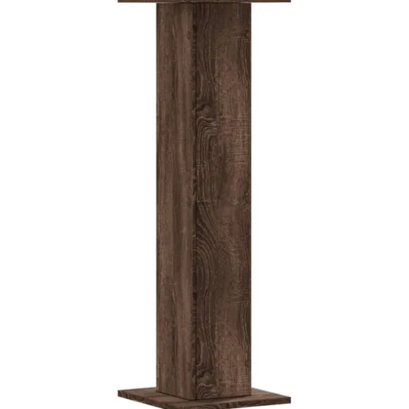 vidaXL plantestativer 2 stk. 30x30x95 cm konstrueret træ brunt eg