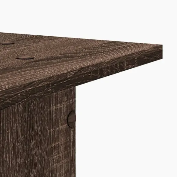 vidaXL plantestativer 2 stk. 30x30x95 cm konstrueret træ brunt eg