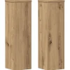 vidaXL plantestativer 2 stk. 17x17x60 cm konstrueret træ egetræsfarvet