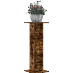 vidaXL plantestativer 2 stk. 30x30x80 cm konstrueret træ røget eg
