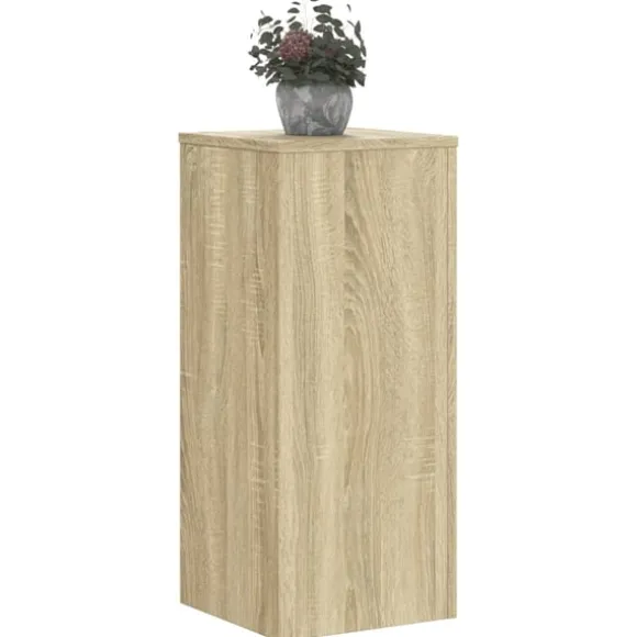 vidaXL plantestativer 2 stk. 30x30x70 cm konstrueret træ sonoma-eg