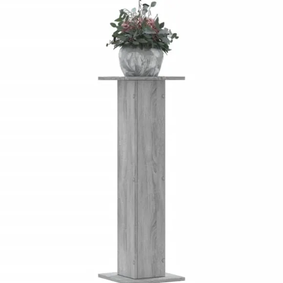 vidaXL plantestativer 2 stk. 30x30x95 cm konstrueret træ grå sonoma-eg