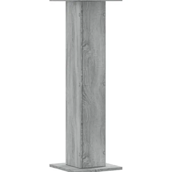 vidaXL plantestativer 2 stk. 30x30x95 cm konstrueret træ grå sonoma-eg