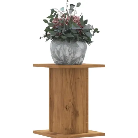 vidaXL plantestativer 2 stk. 30x30x40 cm konstrueret træ egetræsfarvet