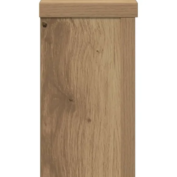 vidaXL plantestativer 2 stk. 10x10x18 cm konstrueret træ egetræsfarvet
