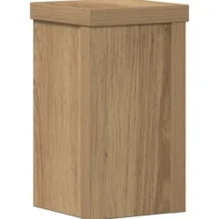 vidaXL plantestativer 2 stk. 10x10x18 cm konstrueret træ egetræsfarvet