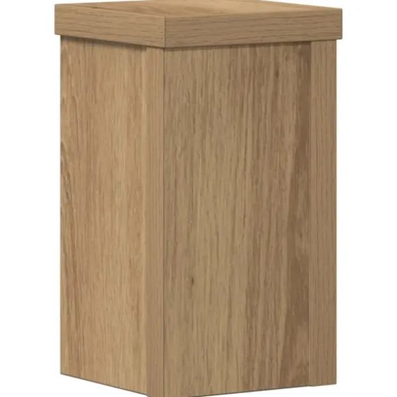 vidaXL plantestativer 2 stk. 10x10x18 cm konstrueret træ egetræsfarvet
